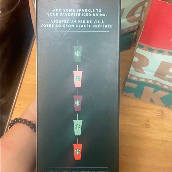 Starbucks holiday reusable sparkle cold cup multi - Picture 4 of 6